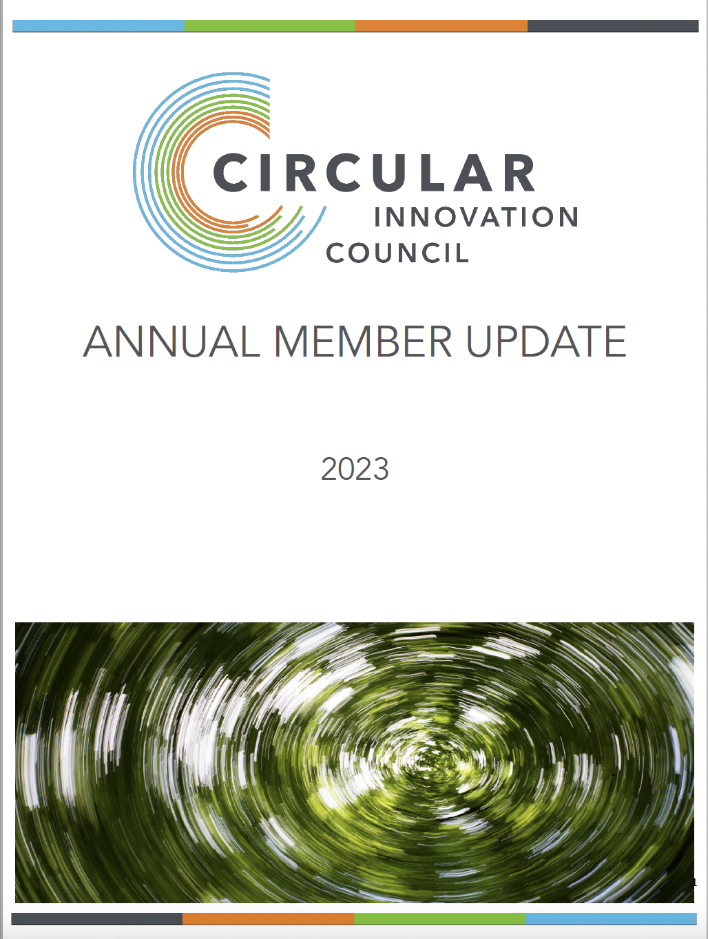 Circular Innovation Council infographic: Annual member update